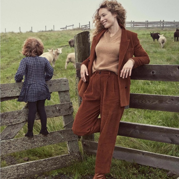 ❄️🎄DÔEN ’Atherton’ Heirloom Italian Wide Wale Cotton Corduroy Pant Siena 0/24 - Picture 6 of 10